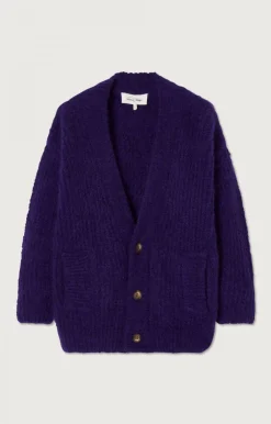 American Vintage Kid'S Cardigan East Melange Blackberry Cheap