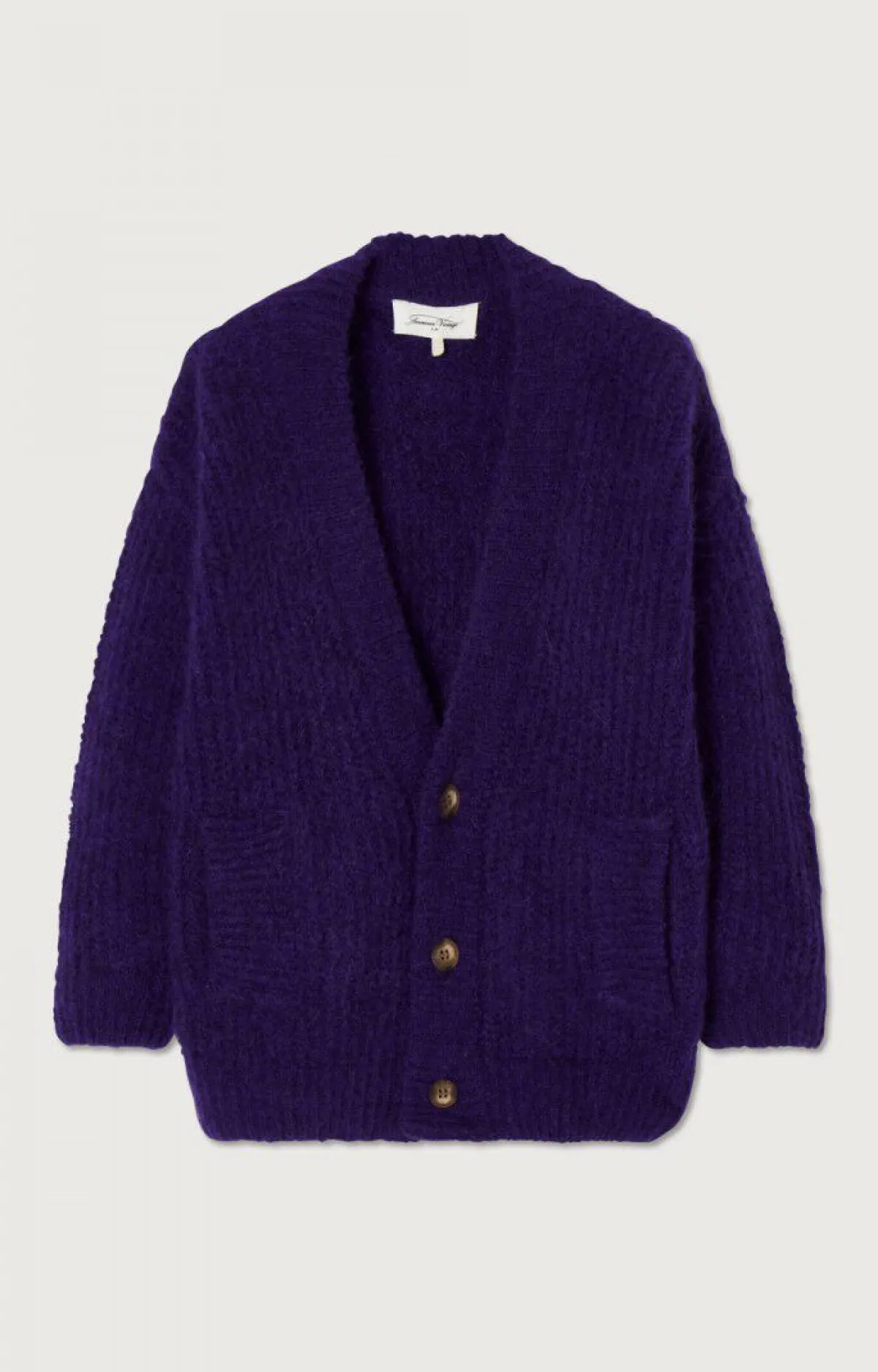 American Vintage Kid'S Cardigan East Melange Blackberry Cheap