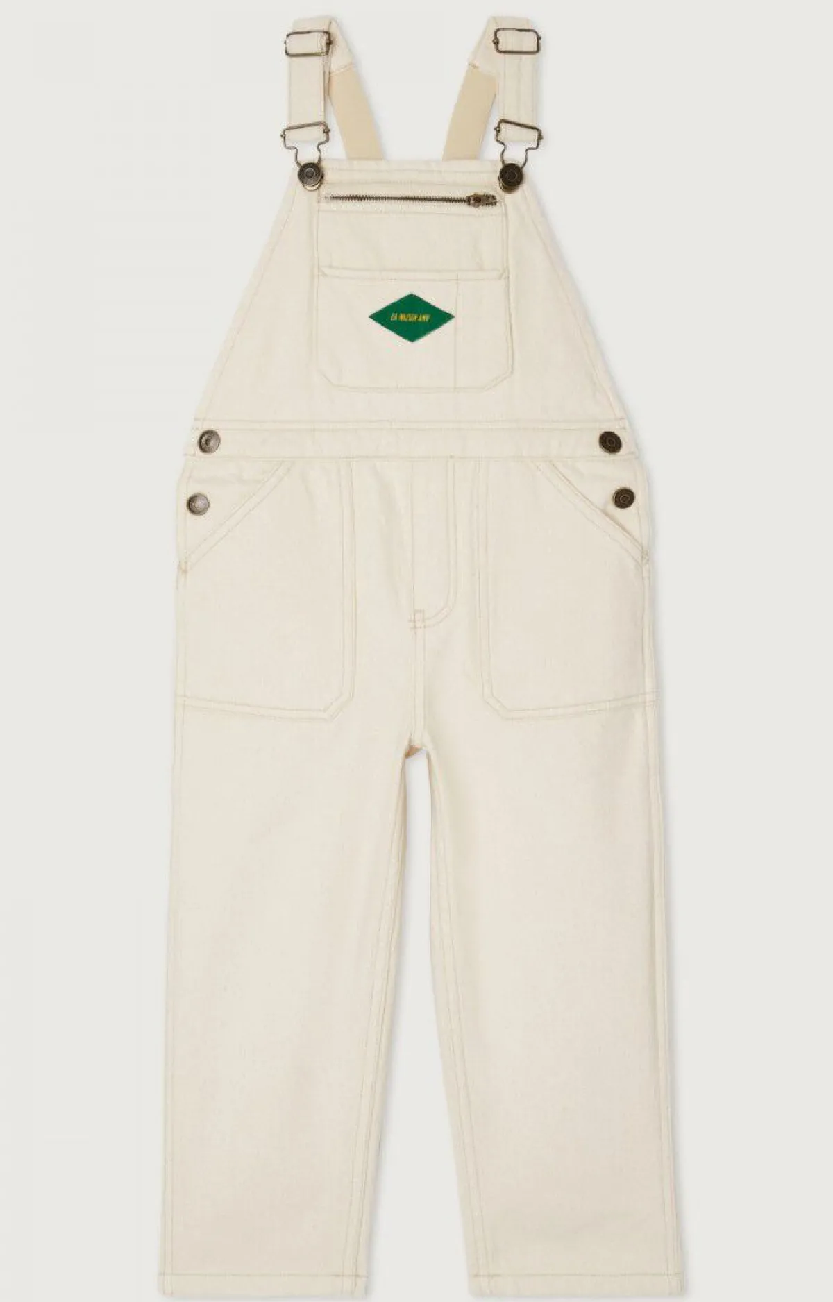 American Vintage Kid'S Dungarees Spywood Ecru Shop