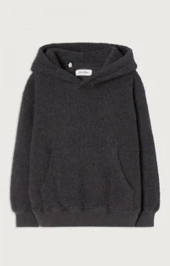American Vintage Kid'S Hoodie Bobypark Charcoal Melange Shop