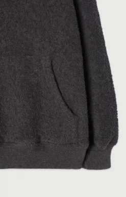 American Vintage Kid'S Hoodie Bobypark Charcoal Melange Shop