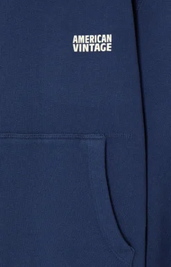American Vintage Kid'S Hoodie Izubird Navy Vintage Cheap