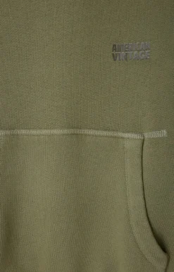 American Vintage Kid'S Hoodie Izubird Khaki Vintage Flash Sale