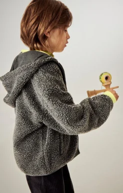 American Vintage Kid'S Jacket Hoktown Charcoal Melange Store