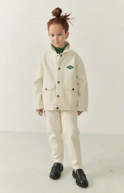 American Vintage Kid'S Jacket Spywood Ecru Cheap