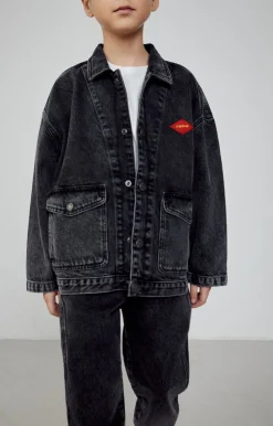 American Vintage Kid'S Jacket Yopday Black Online