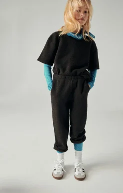 American Vintage Kid'S Joggers Bobypark Charcoal Melange Discount