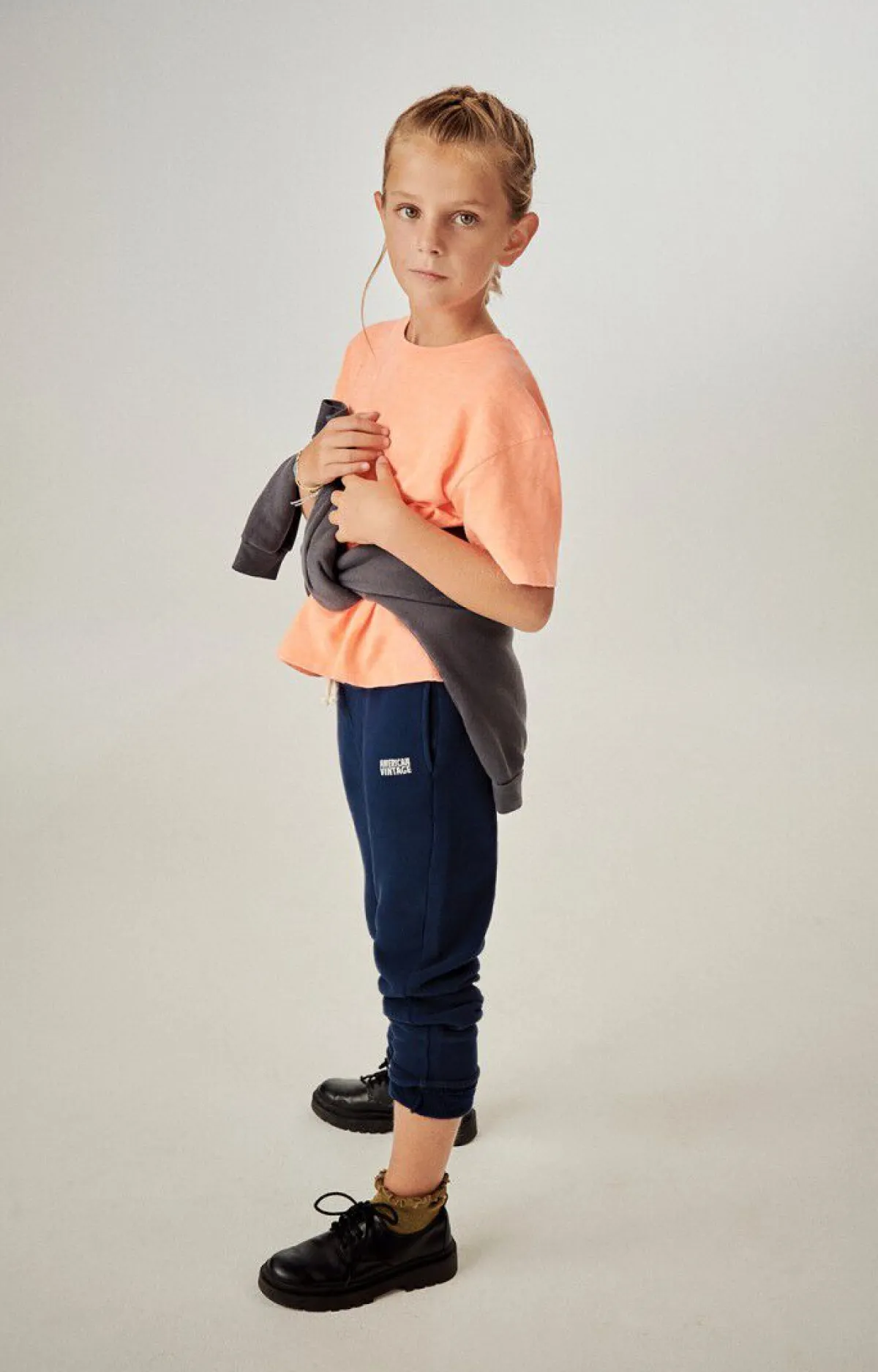 American Vintage Kid'S Joggers Izubird Navy Vintage Shop