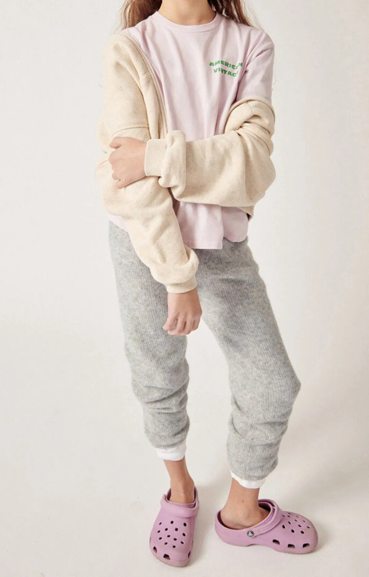 American Vintage Kid'S Joggers Razpark Polar Melange Sale