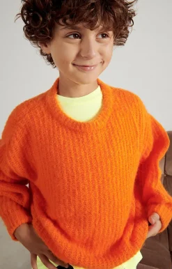 American Vintage Kid'S Jumper East Fluorescent Orange Discount
