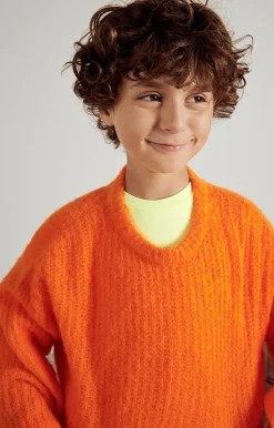 American Vintage Kid'S Jumper East Fluorescent Orange Discount