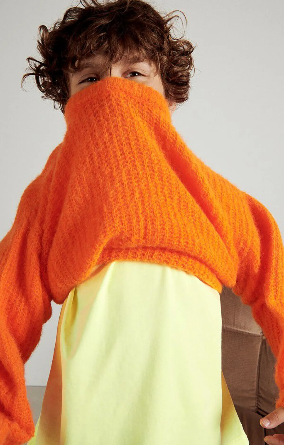 American Vintage Kid'S Jumper East Fluorescent Orange Discount