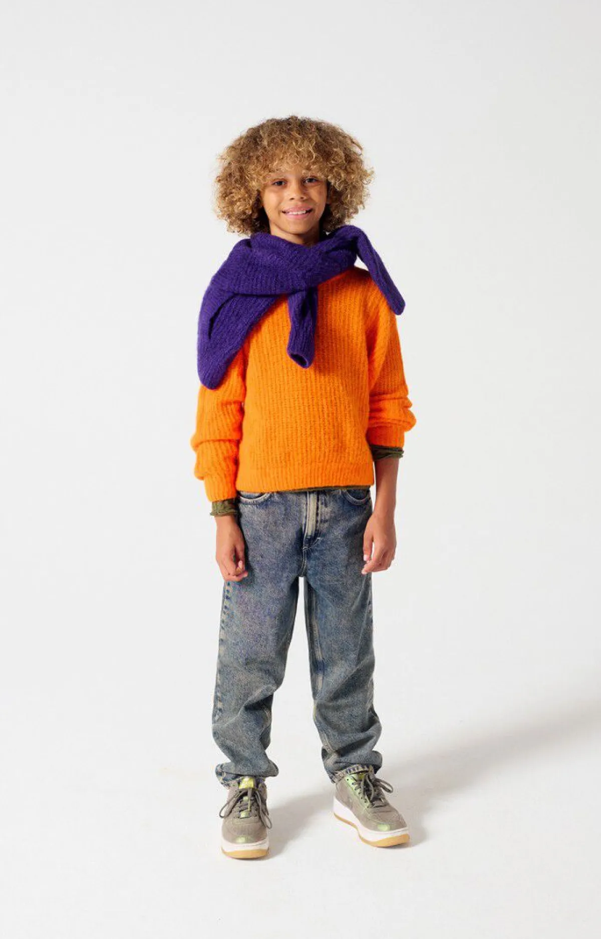American Vintage Kid'S Jumper East Fluorescent Orange Discount
