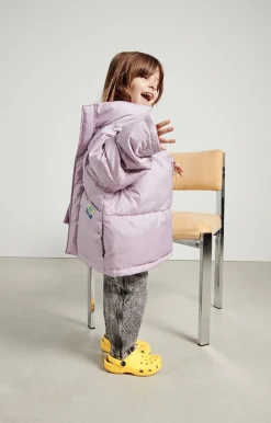 American Vintage Kid'S Padded Jacket Zidibay Mauve Clearance