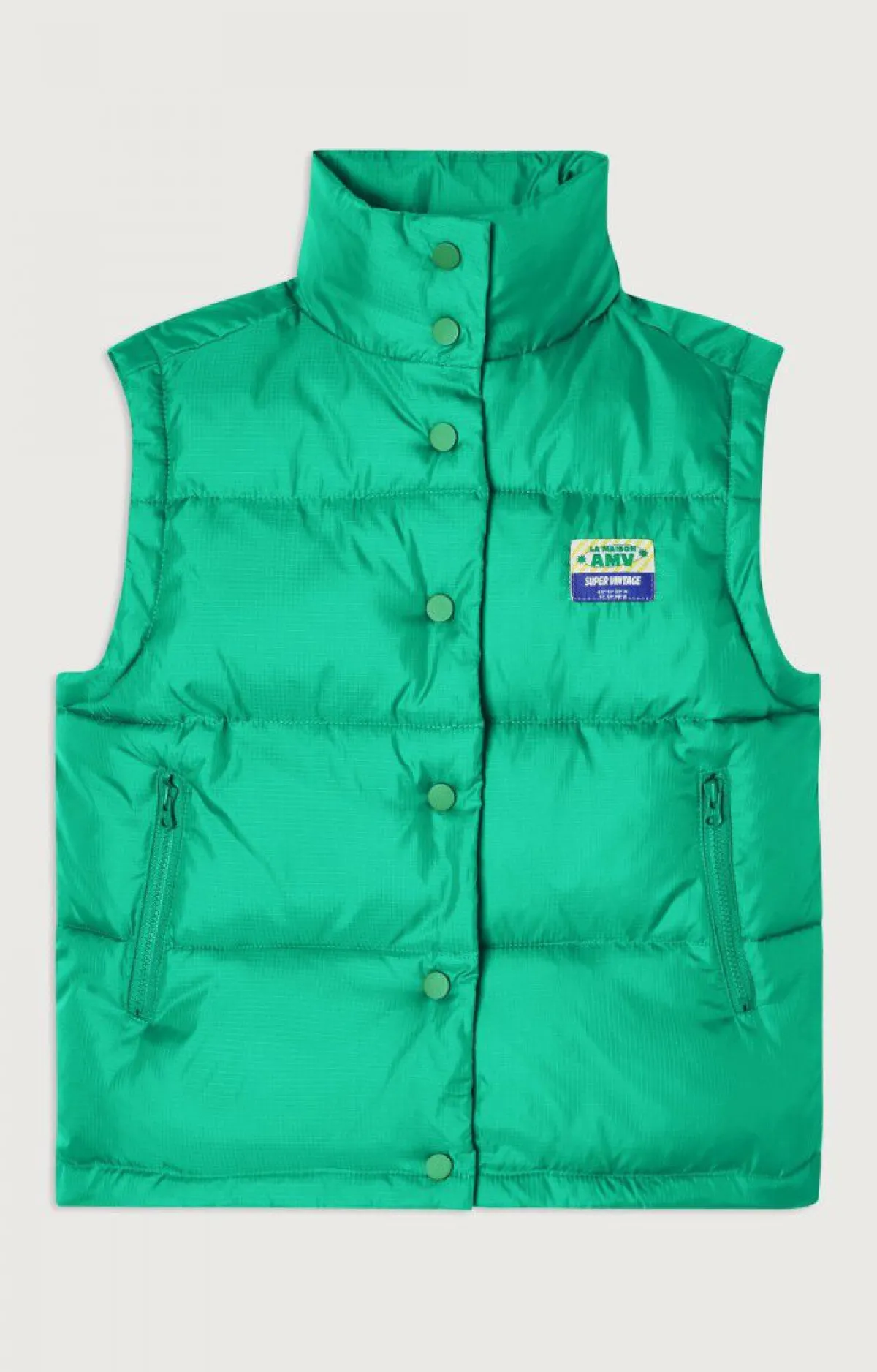 American Vintage Kid'S Padded Jacket Zidibay Emerald Hot