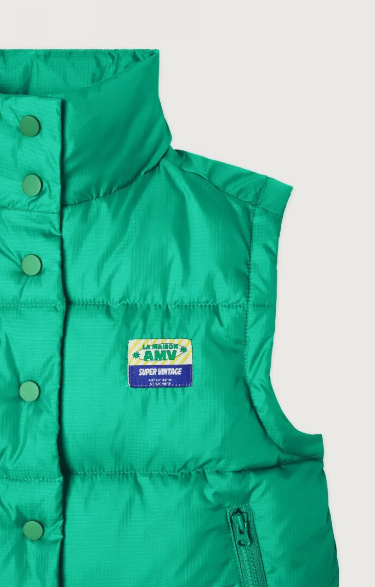 American Vintage Kid'S Padded Jacket Zidibay Emerald Hot