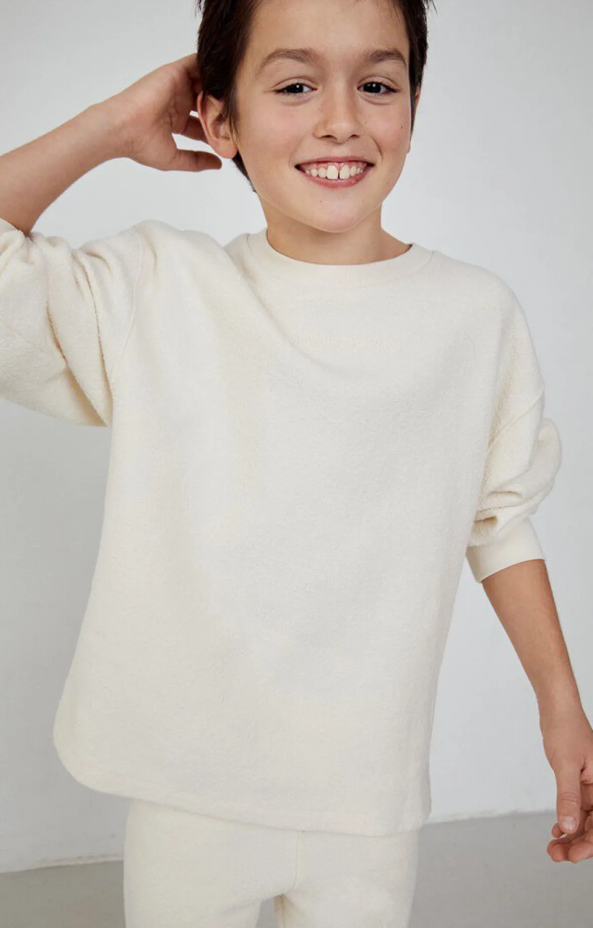 American Vintage Kid'S Sweatshirt Bobypark Ecru Flash Sale