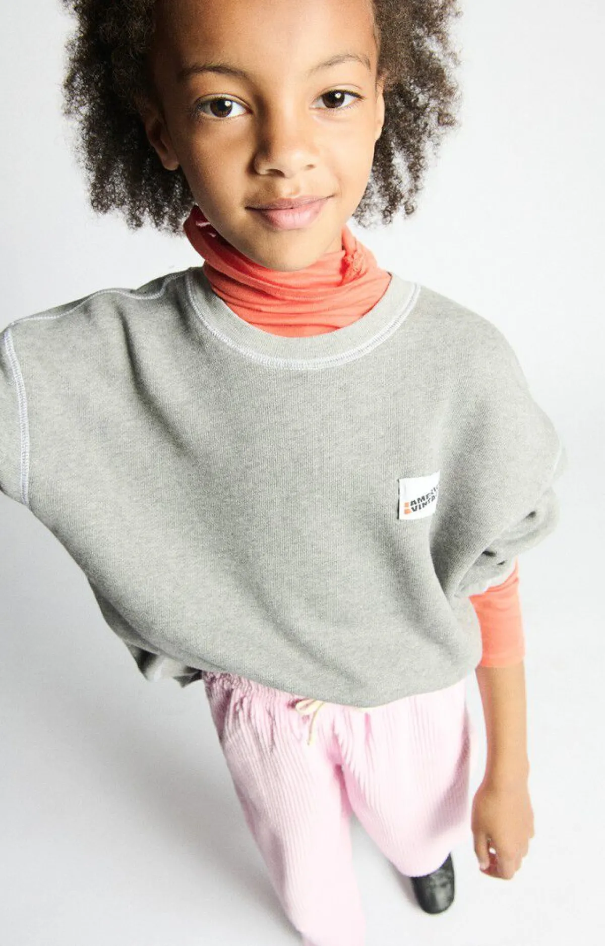 American Vintage Kid'S Sweatshirt Gupcity Heather Grey Best Sale