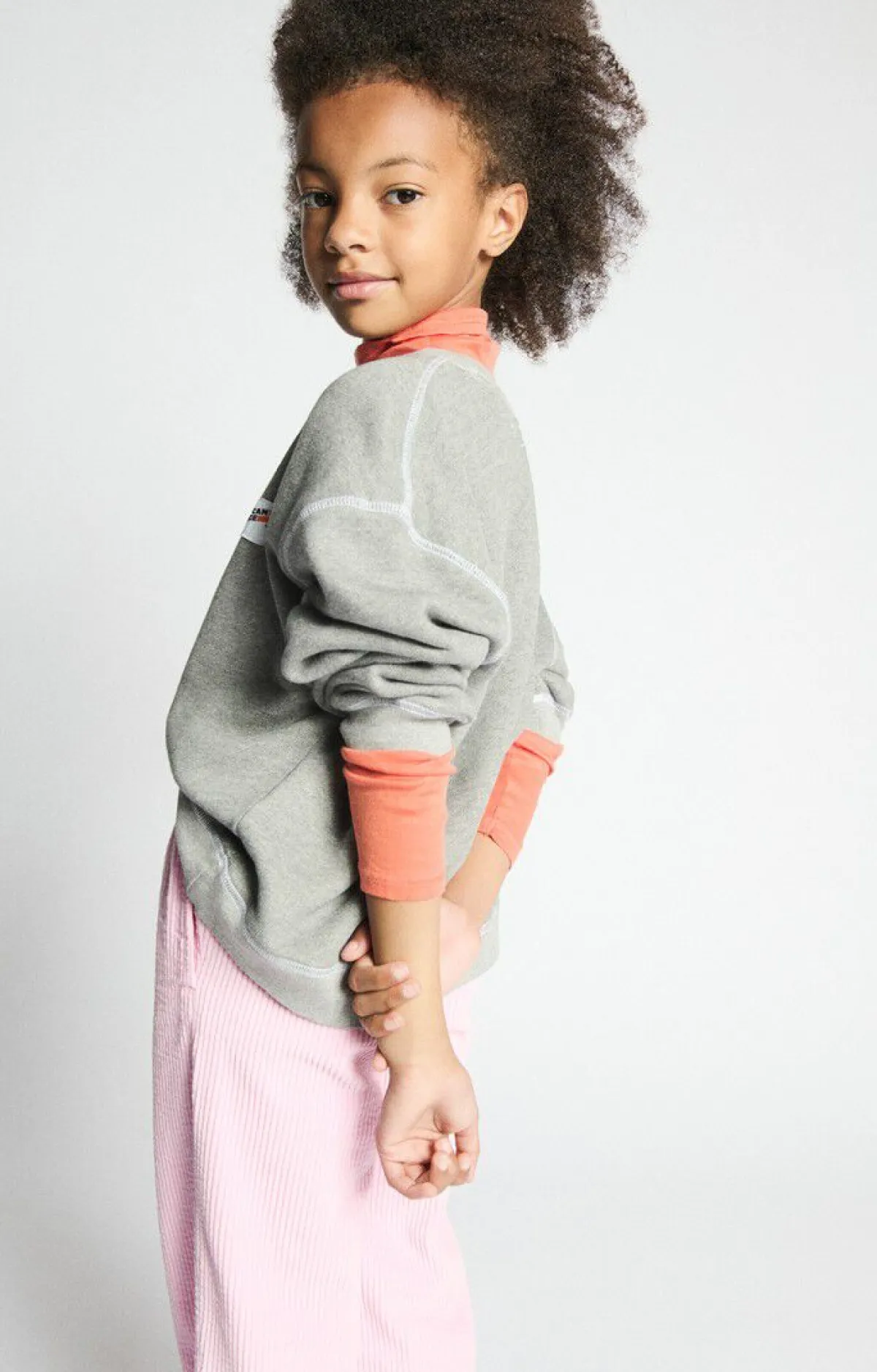 American Vintage Kid'S Sweatshirt Gupcity Heather Grey Best Sale