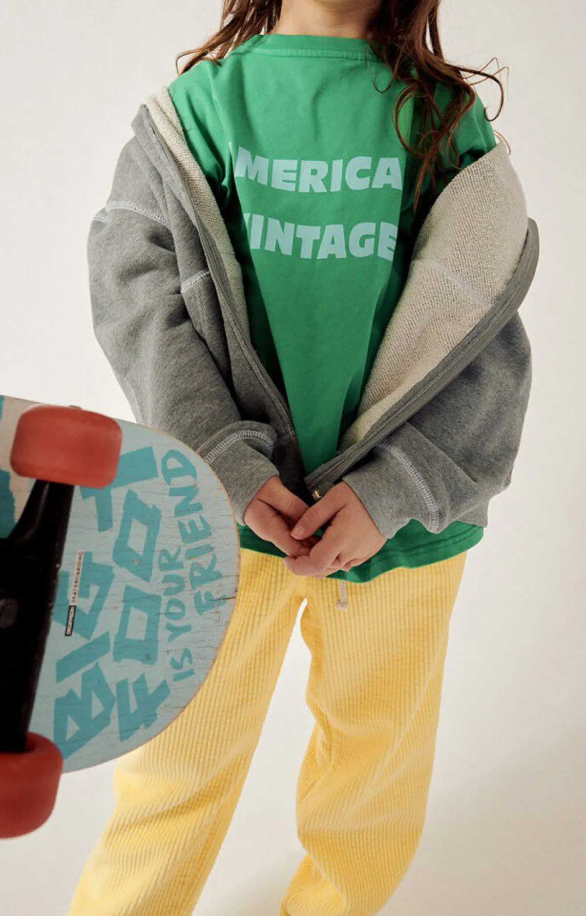 American Vintage Kid'S Sweatshirt Gupcity Heather Grey Sale