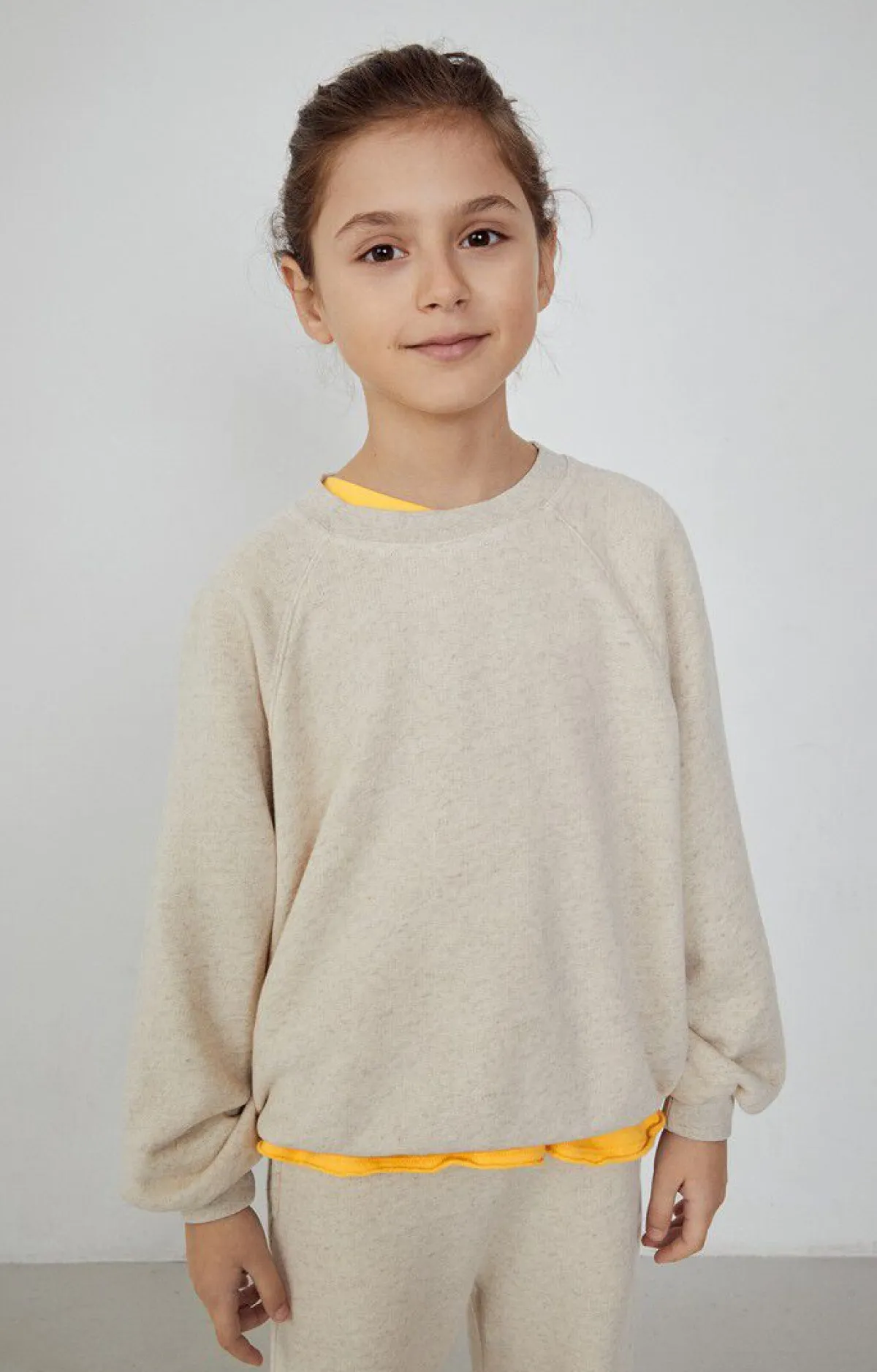 American Vintage Kid'S Sweatshirt Itonay Ecru Melange Fashion