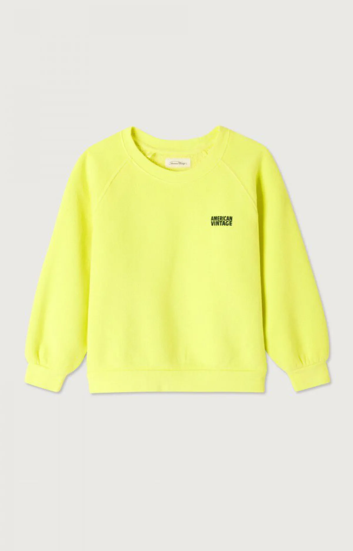American Vintage Kid'S Sweatshirt Izubird Neon Yellow Shop