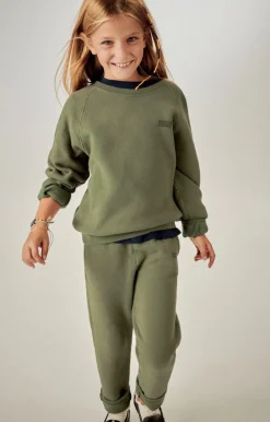 American Vintage Kid'S Sweatshirt Izubird Khaki Vintage New