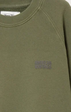 American Vintage Kid'S Sweatshirt Izubird Khaki Vintage New