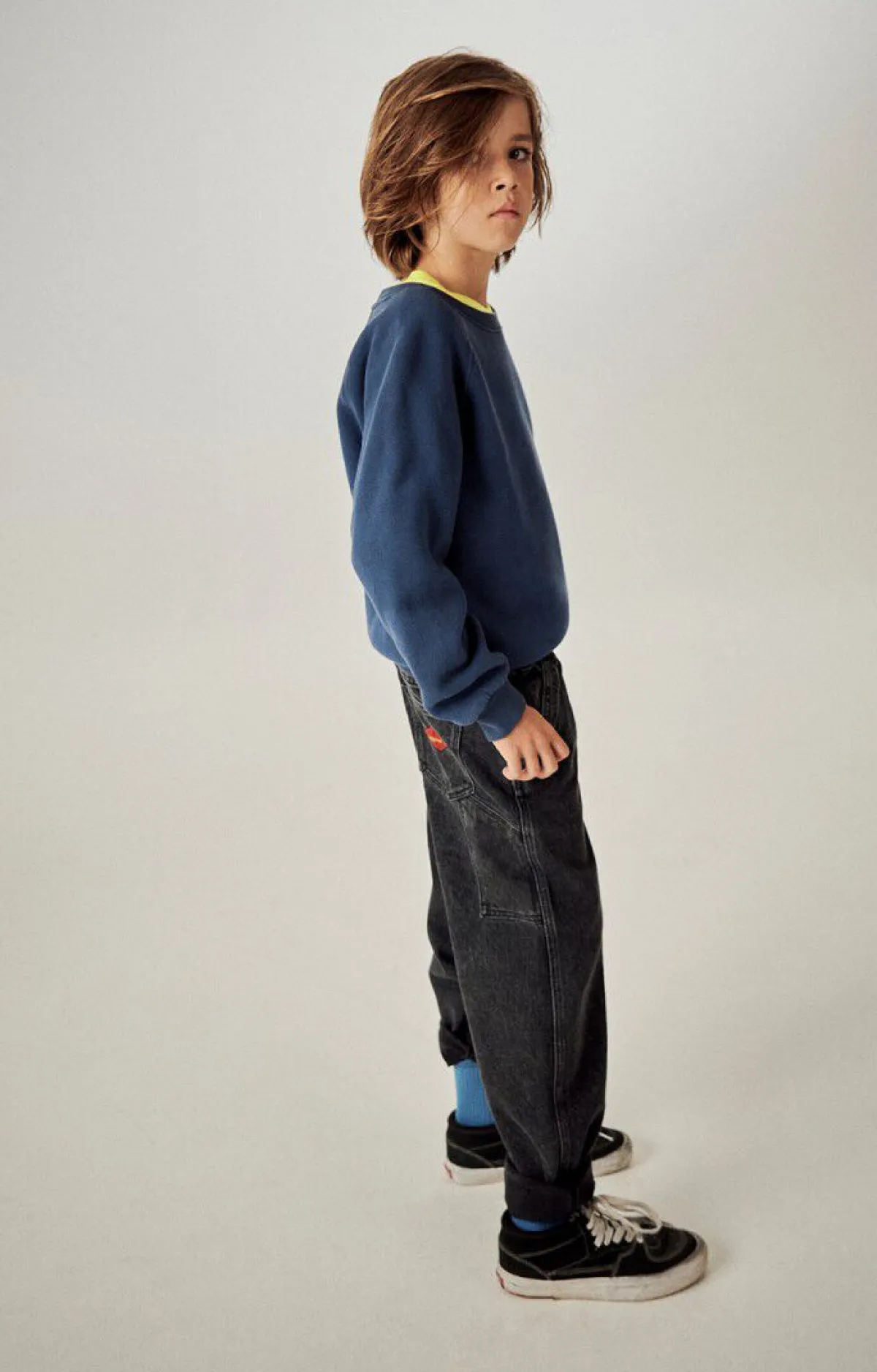 American Vintage Kid'S Sweatshirt Izubird Navy Vintage New