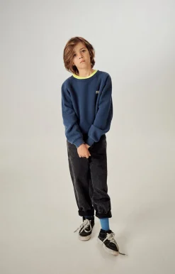 American Vintage Kid'S Sweatshirt Izubird Navy Vintage New
