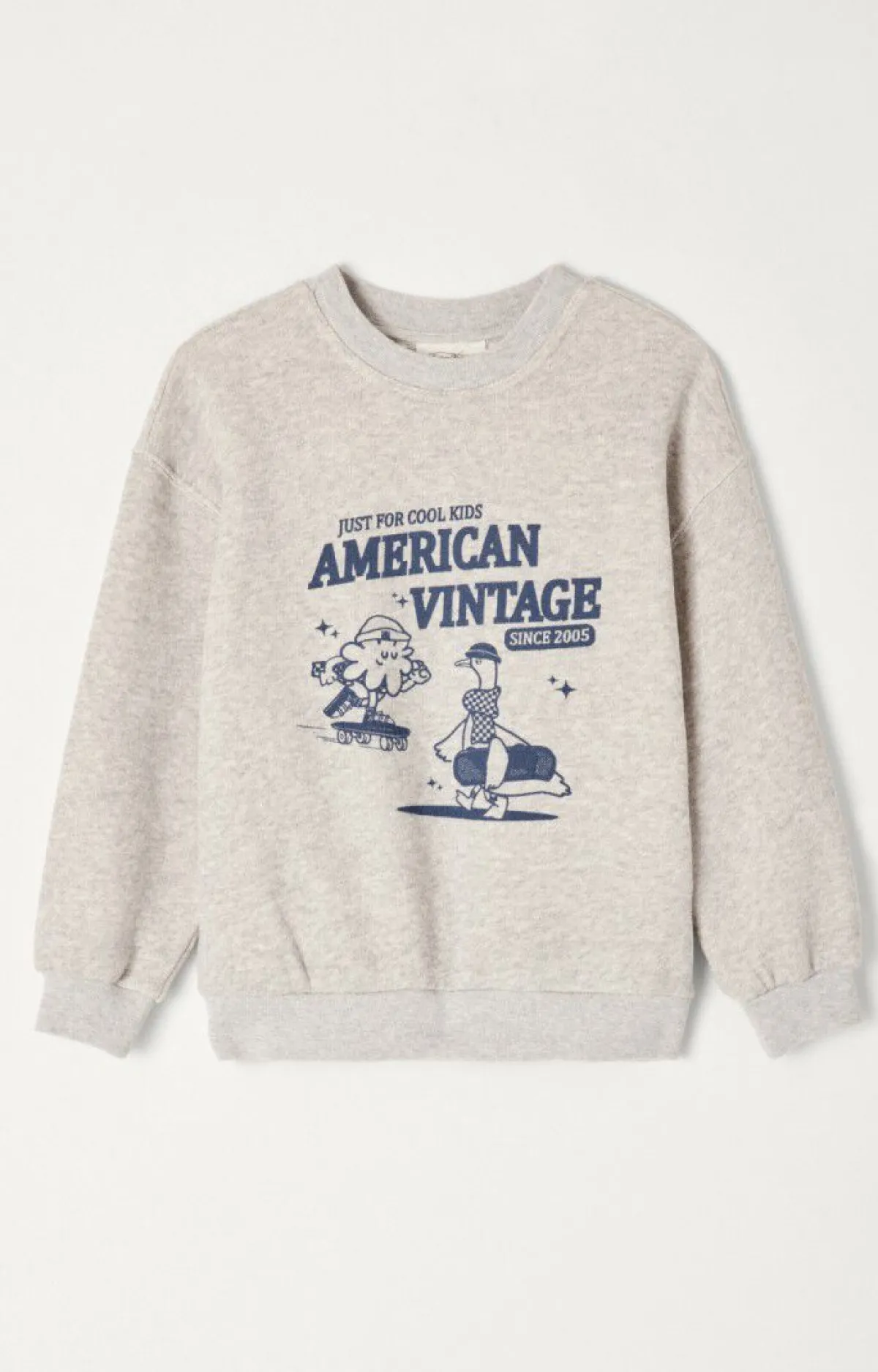 American Vintage Kid'S Sweatshirt Kodytown Mildred Polar Melange Clearance