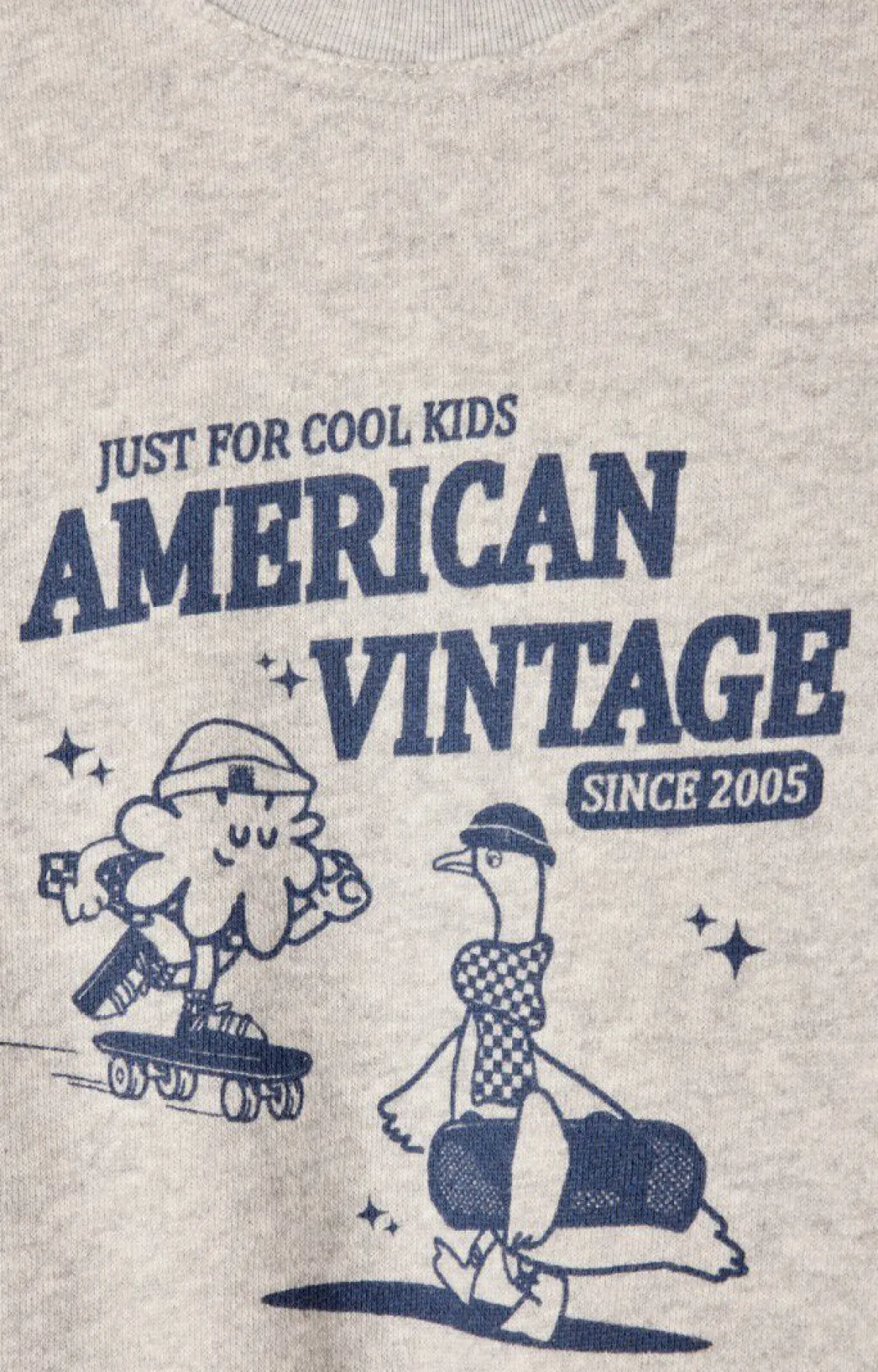 American Vintage Kid'S Sweatshirt Kodytown Mildred Polar Melange Clearance