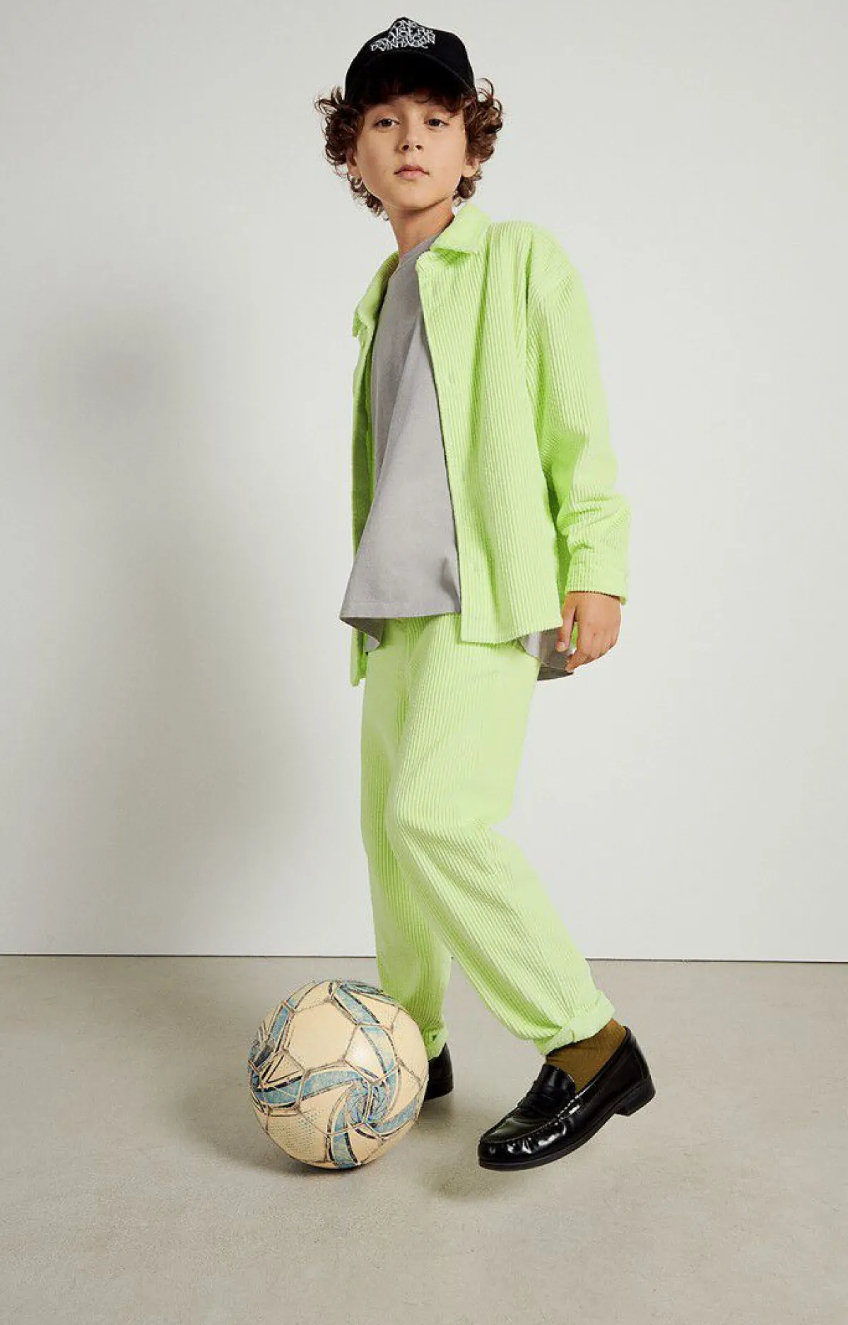 American Vintage Kid'S Trousers Padow Vintage Fluorescent Yellow Clearance