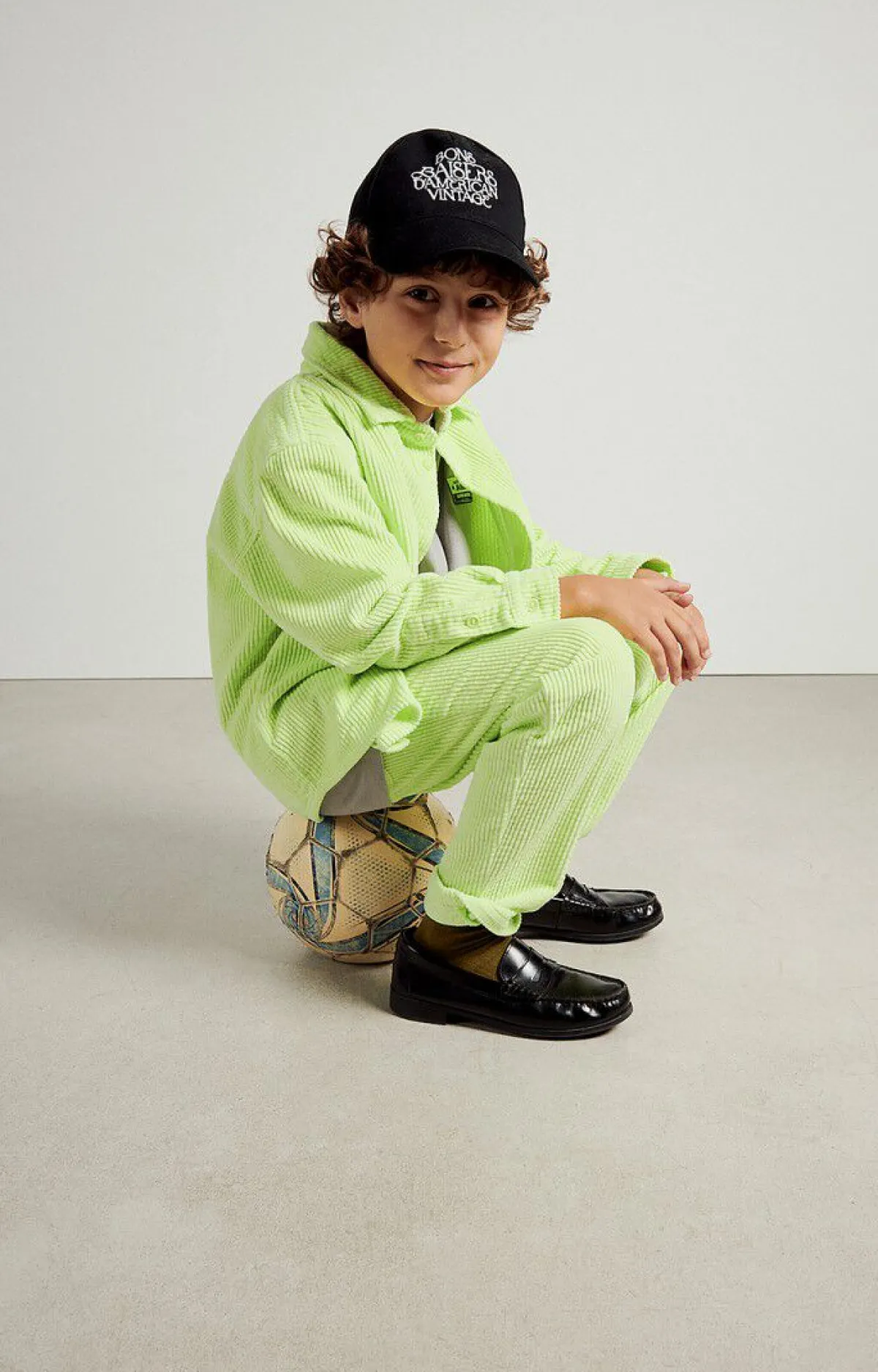 American Vintage Kid'S Trousers Padow Vintage Fluorescent Yellow Clearance