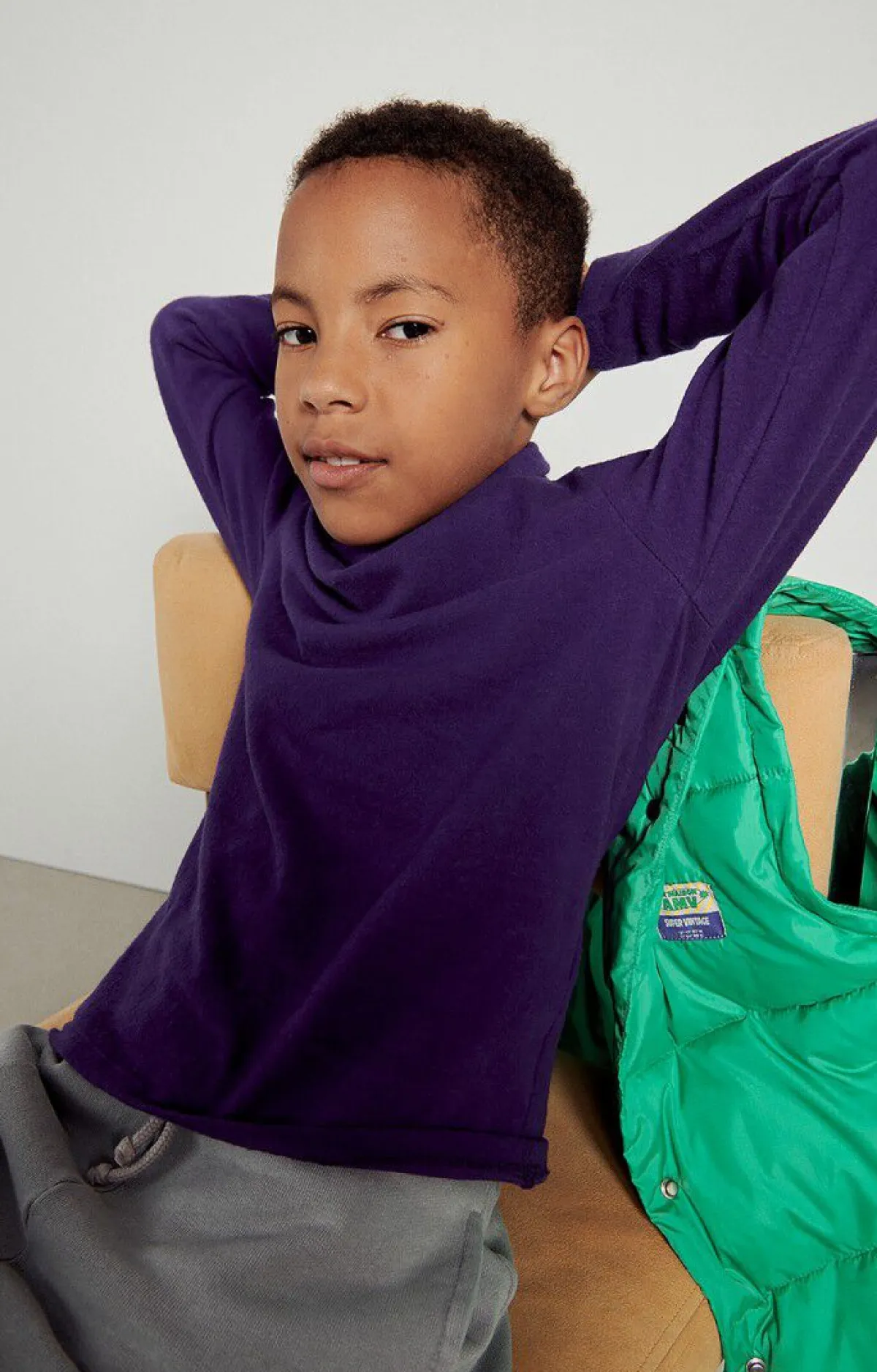 American Vintage Kid'S T-Shirt Rakabay Eggplant Vintage Discount