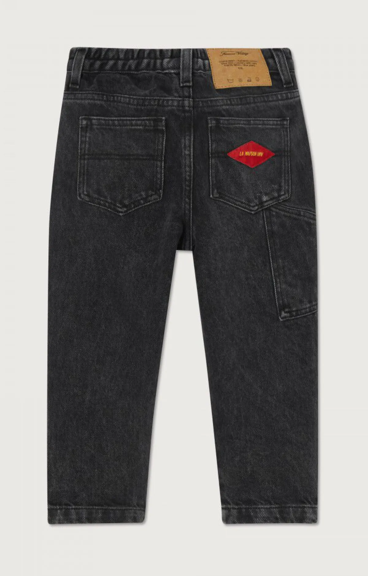 American Vintage Kid'S Worker Jeans Yopday Black Hot