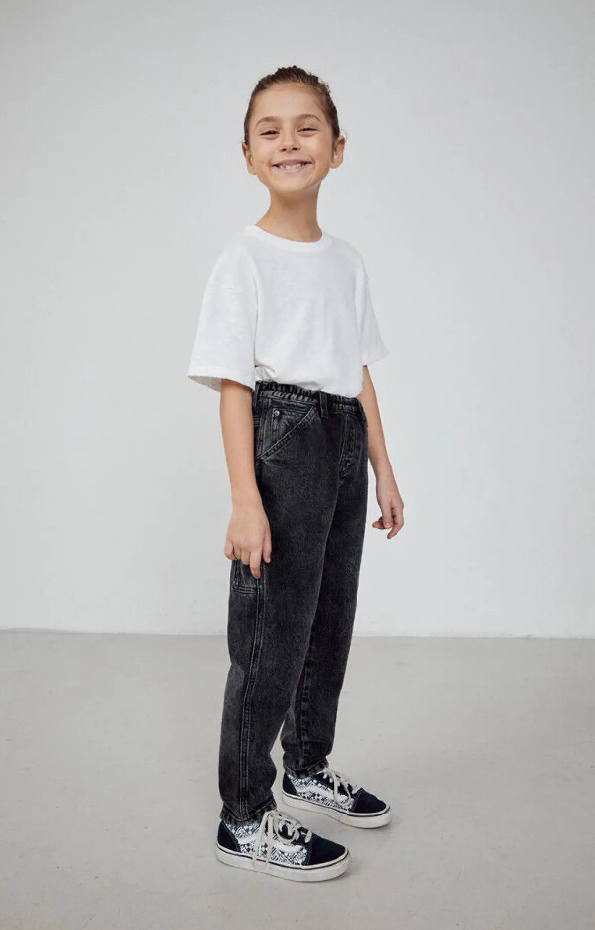 American Vintage Kid'S Worker Jeans Yopday Black Hot