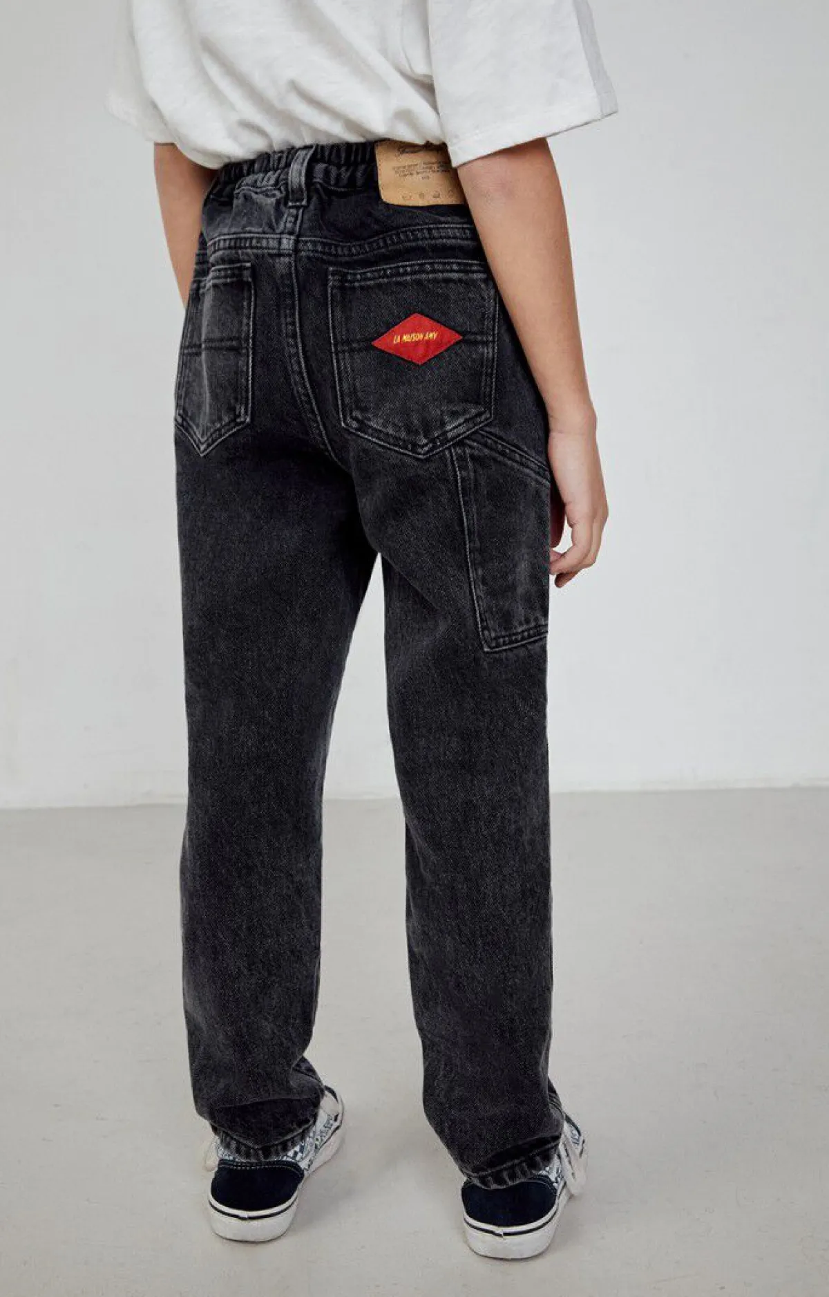 American Vintage Kid'S Worker Jeans Yopday Black Hot