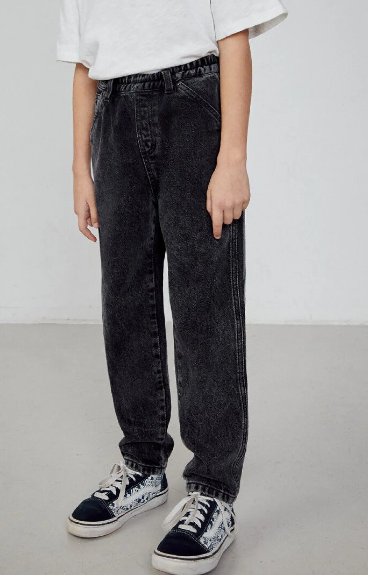 American Vintage Kid'S Worker Jeans Yopday Black Hot