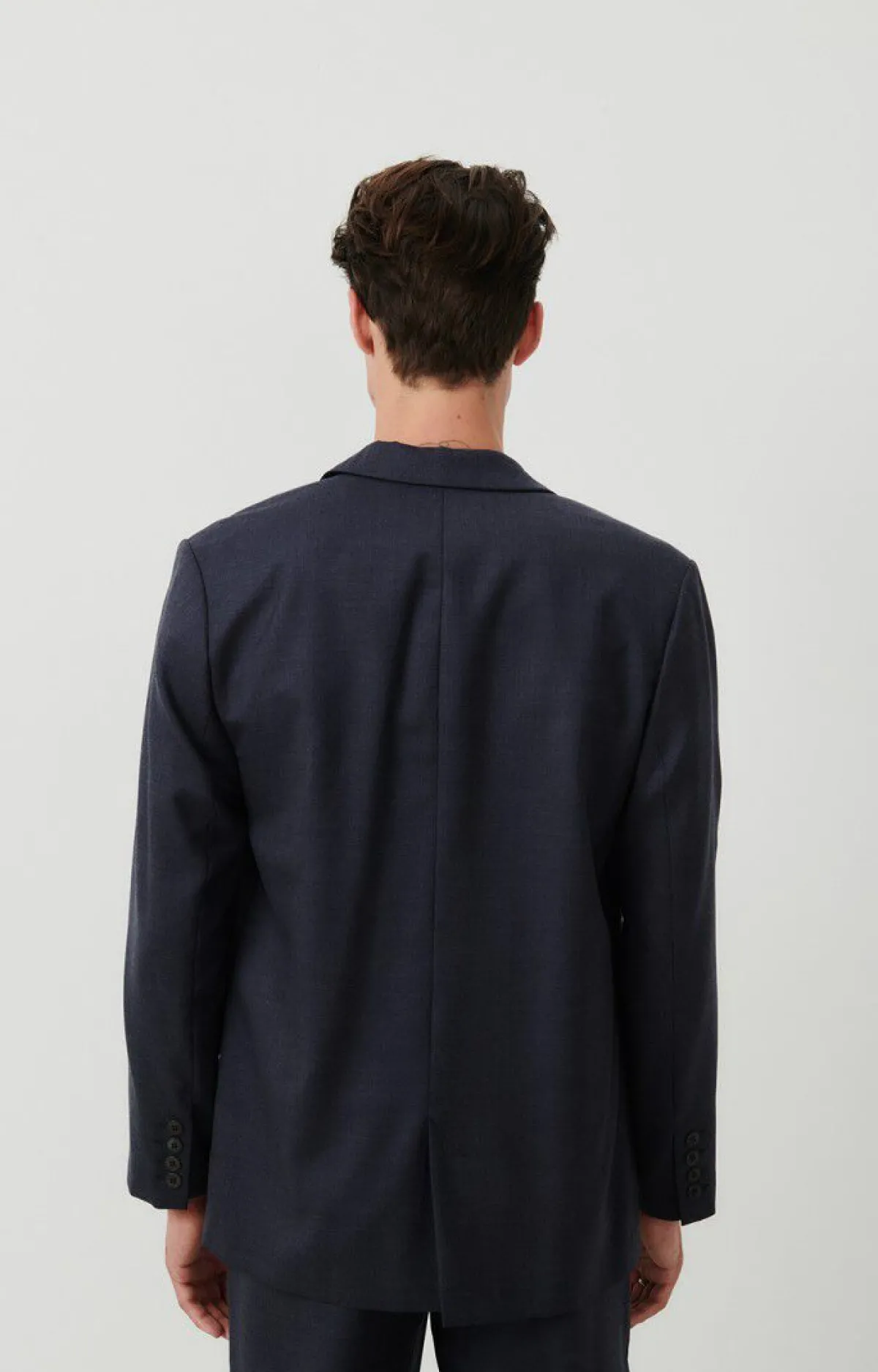 American Vintage Men'S Blazer Tabinsville Navy Melange Outlet