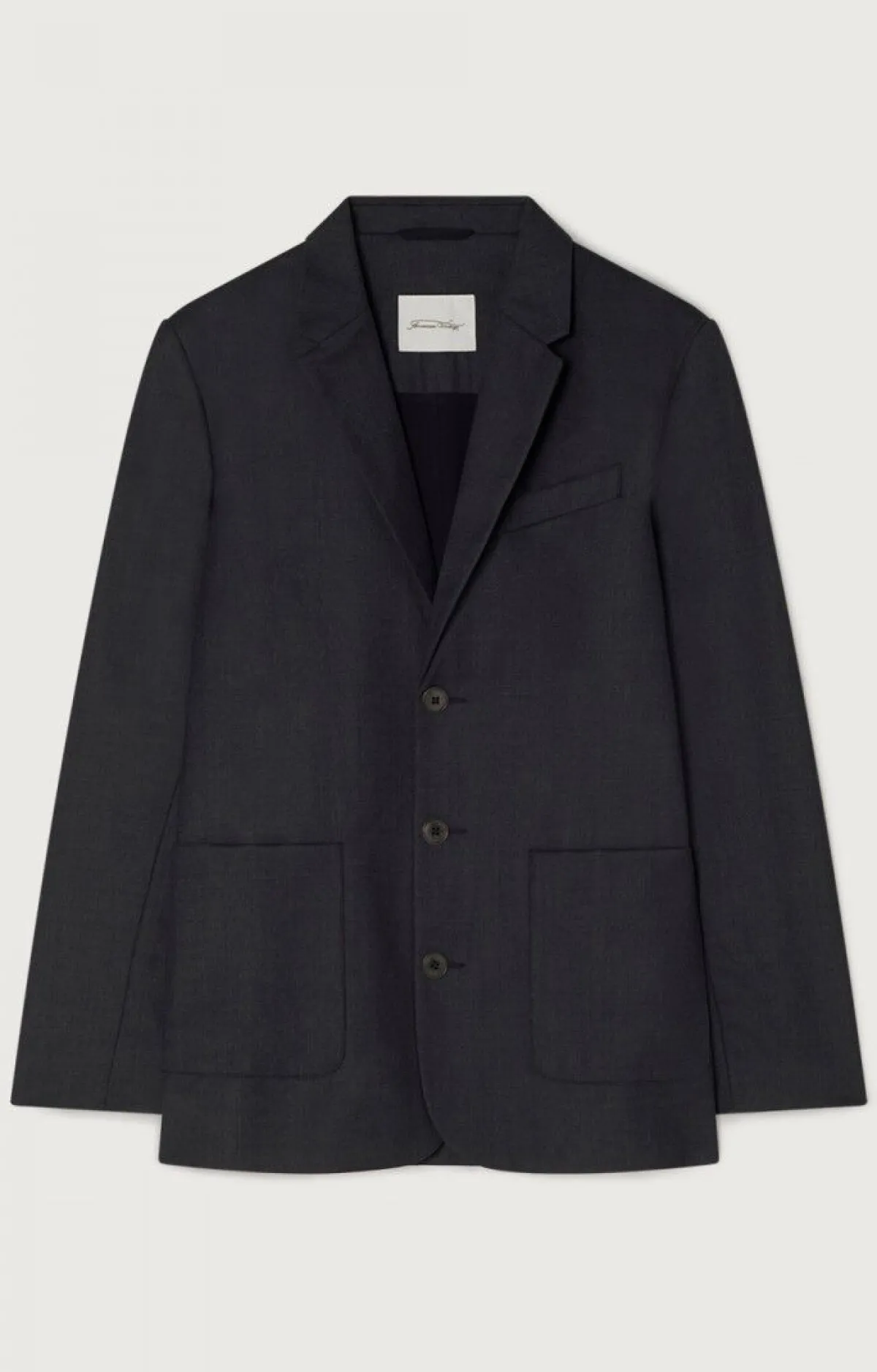 American Vintage Men'S Blazer Tabinsville Navy Melange Outlet