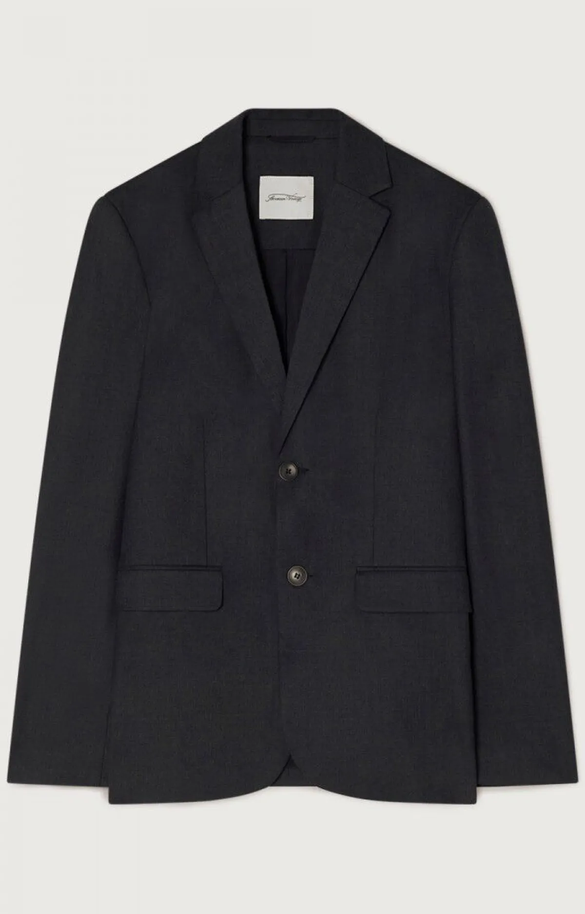 American Vintage Men'S Blazer Tabinsville Navy Melange Clearance