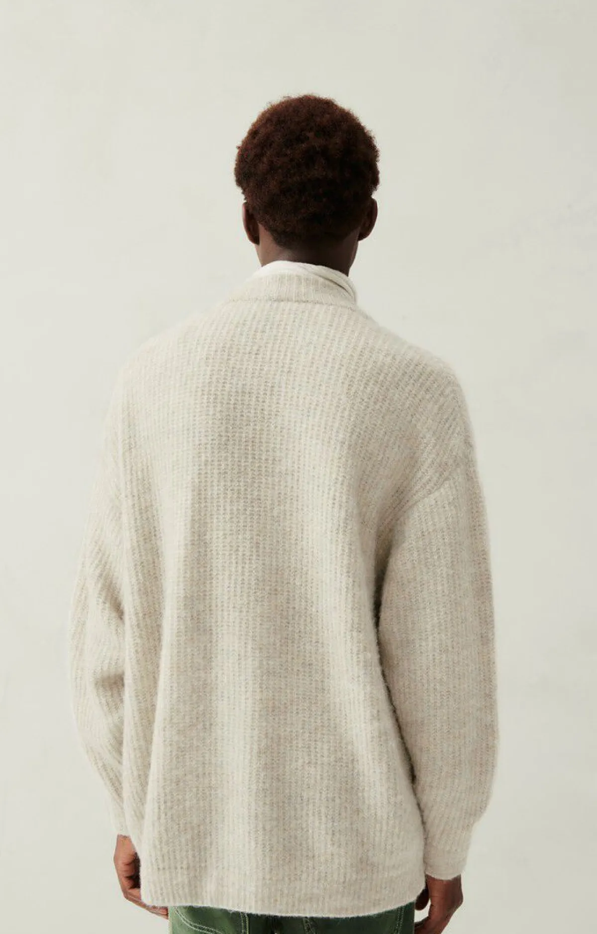 American Vintage Men'S Cardigan East Powder Snow Melange Discount