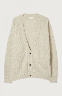 American Vintage Men'S Cardigan East Powder Snow Melange Discount