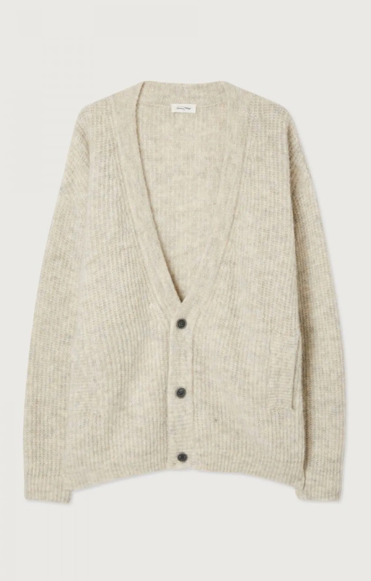 American Vintage Men'S Cardigan East Powder Snow Melange Discount