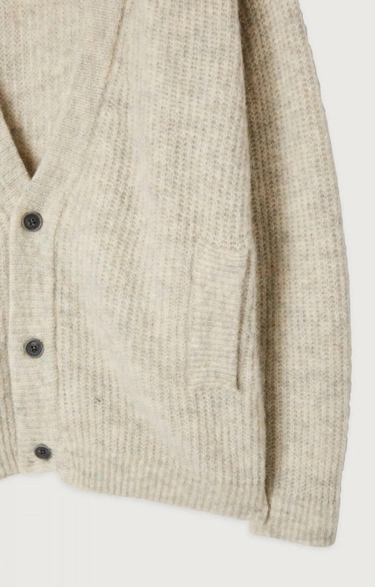 American Vintage Men'S Cardigan East Powder Snow Melange Discount