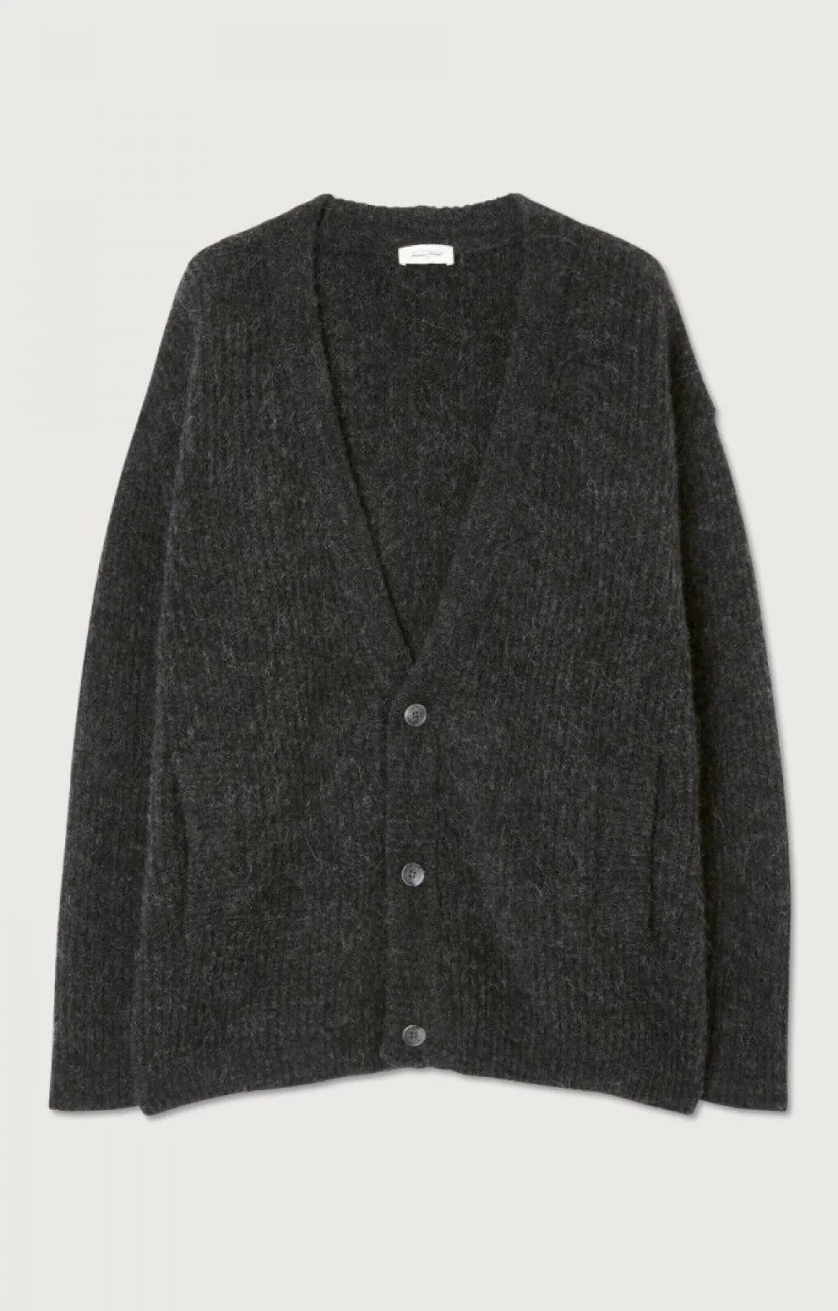 American Vintage Men'S Cardigan East Charcoal Melange Best