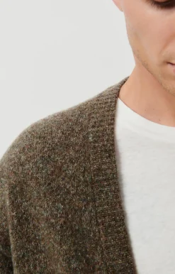 American Vintage Men'S Cardigan Pyatury Brown Multimelange Best