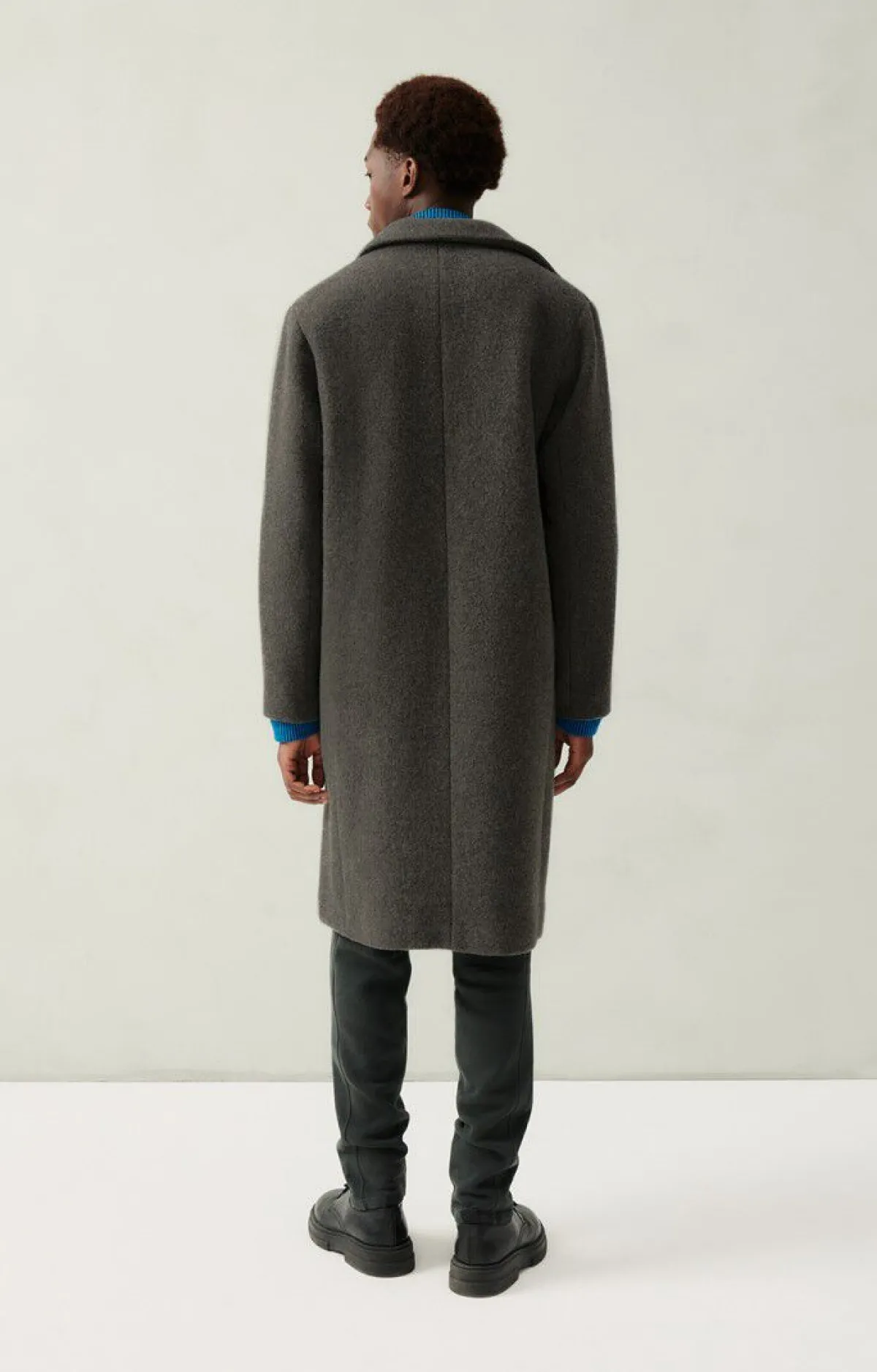 American Vintage Men'S Coat Bazybay Charcoal Melange Clearance