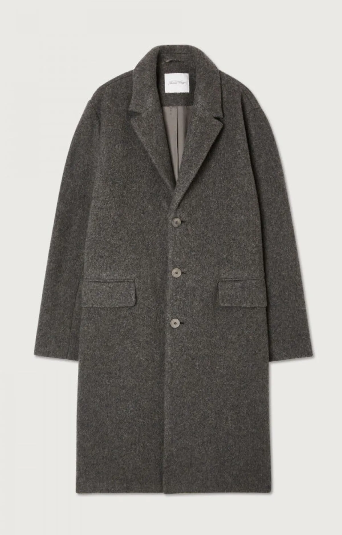 American Vintage Men'S Coat Bazybay Charcoal Melange Clearance